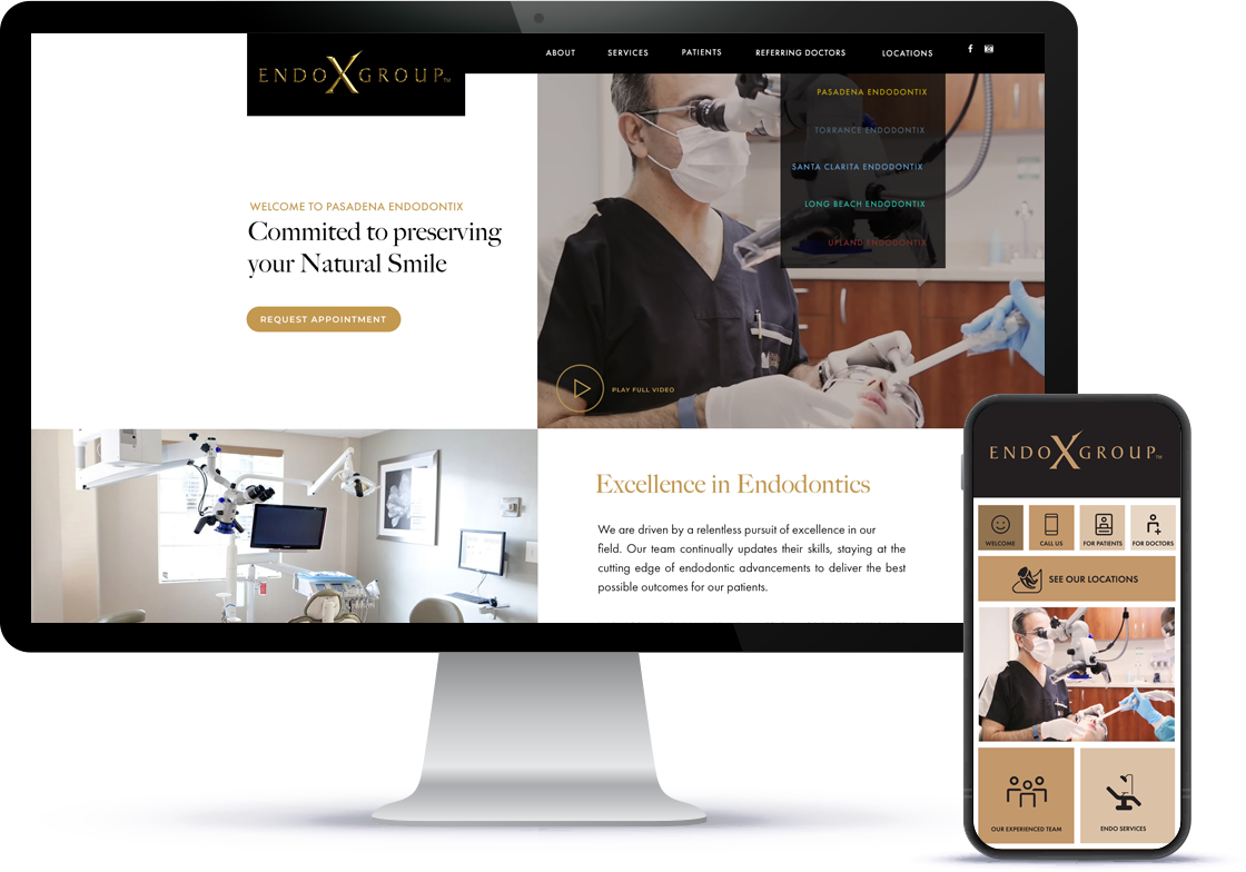 endodontist website example