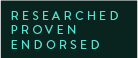 researched, proven, endorsed logo